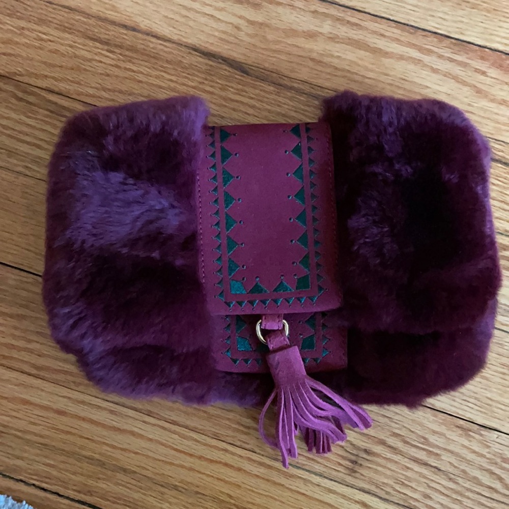 Glamourpuss rabbit fur purse